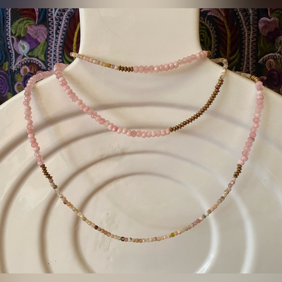 Sundance Jewelry - Pink Opal & Quartz Wrap Necklace by Sundance Catalog